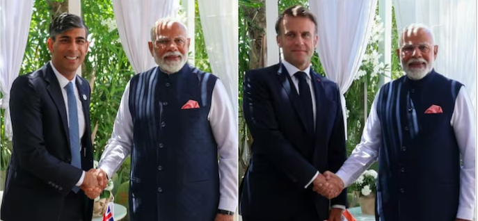 PM Modi Holds Bilateral Meetings with Macron